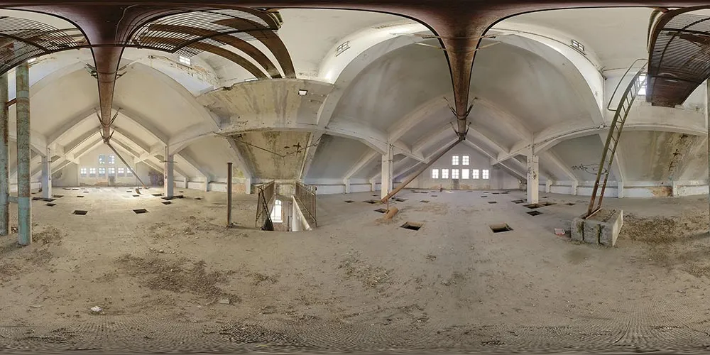 360° Panorama: VEB Malzfabrik Niedersedlitz in VEB Malzfabrik Dresden/ Niedersedlitz