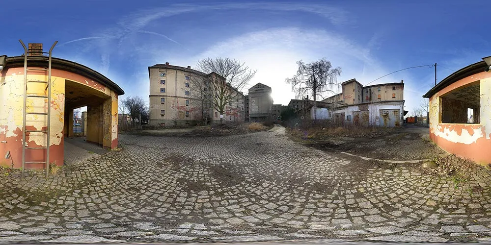 360° Panorama: VEB Malzfabrik Niedersedlitz in VEB Malzfabrik Dresden/ Niedersedlitz