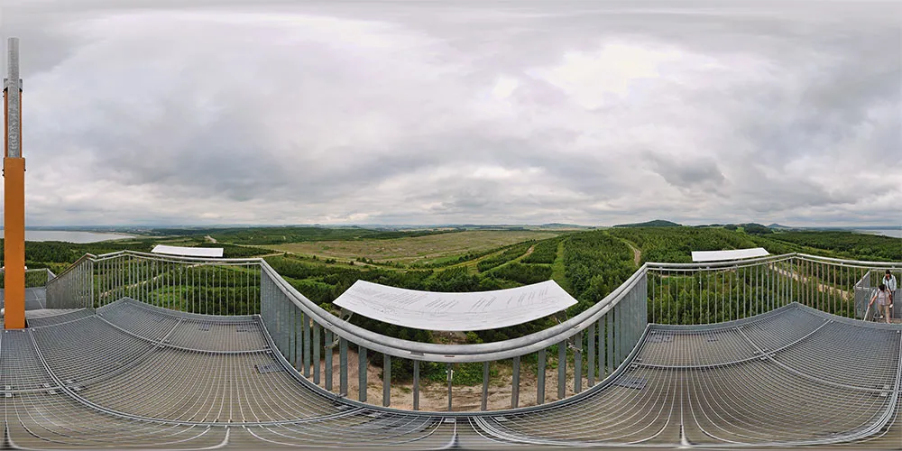 360° Panorama: Aussichtsturm Neuberzdorfer Höhe in Oberlausitz