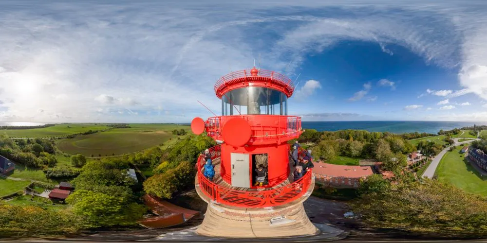 360° Panorama: Leuchtfeuer - Südostaussicht in Kap Arkona