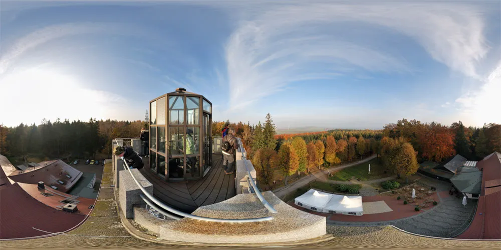 360° Panorama: Aussichtsturm in Butterberg