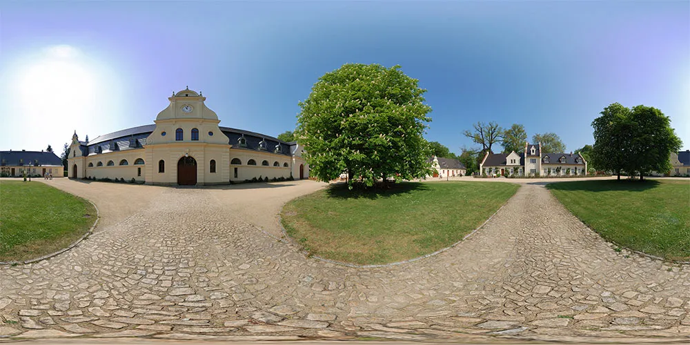 360° Panorama: Schloßvorwerk in Bad Muskau