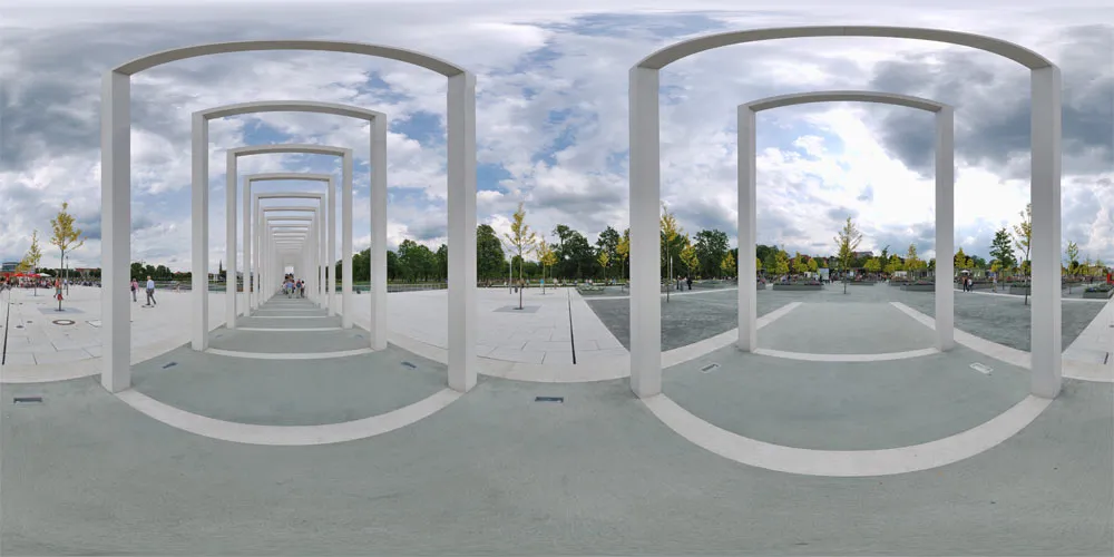 360° Panorama: Garten des 21. Jahrhunderts 1 in Bundesgartenschau 2009
