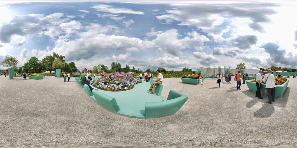 360° Panorama: Küchengarten in Bundesgartenschau 2009