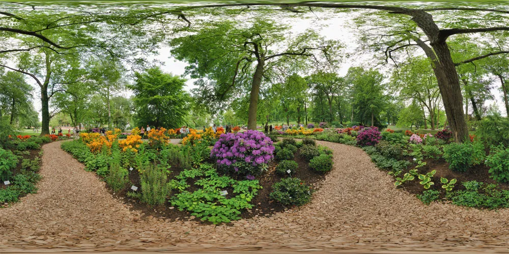 360° Panorama: Azaleengarten in Bundesgartenschau 2009