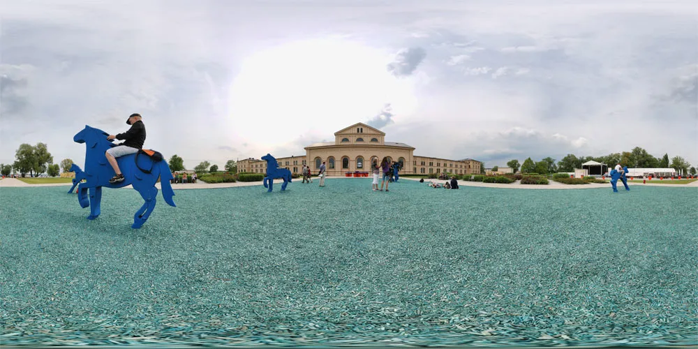 360° Panorama: Garten am Marstall in Bundesgartenschau 2009