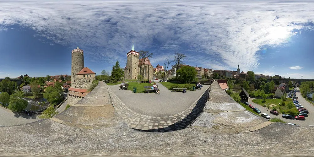 360° Panorama: Alte Wasserkunst in Frühling 08