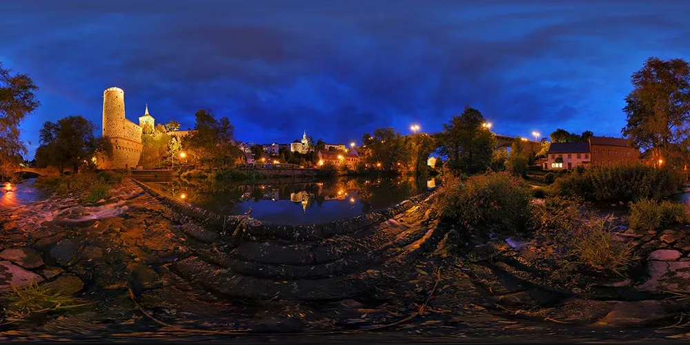 360° Panorama: Alte Wasserkunst in Sommer 08
