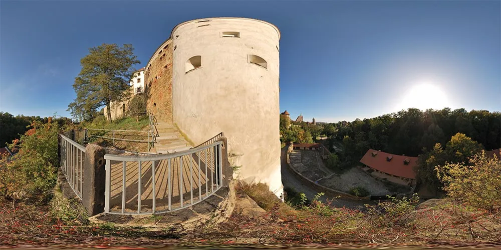 360° Panorama: Burgwasserturm 3 in Herbst 09