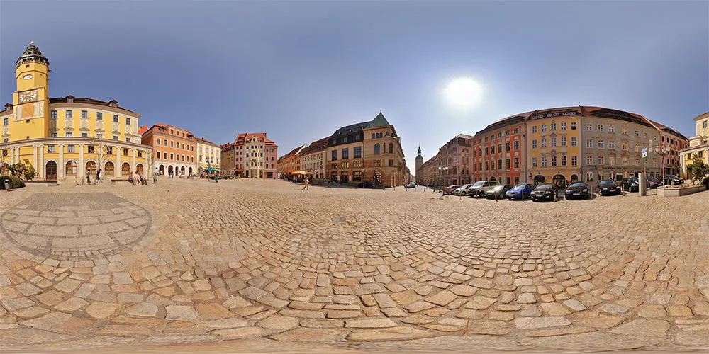 360° Panorama: Hauptmarkt in Frühling 09