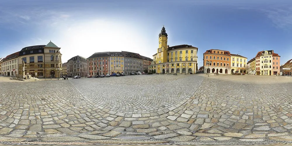 360° Panorama: Hauptmarkt in Frühling 08