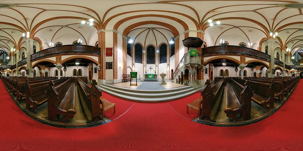 360° Panorama: Maria-Martha-Kirche in Herbst 08