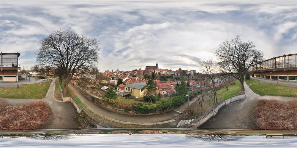 360° Panorama: Blick vom Schützenplatz in Winter 09/10