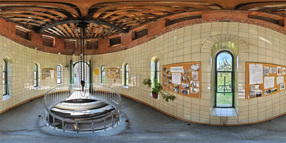 360° Panorama: Wasserwerk Strehla - Brunnenhaus in Tag des offenen Denkmals 2010