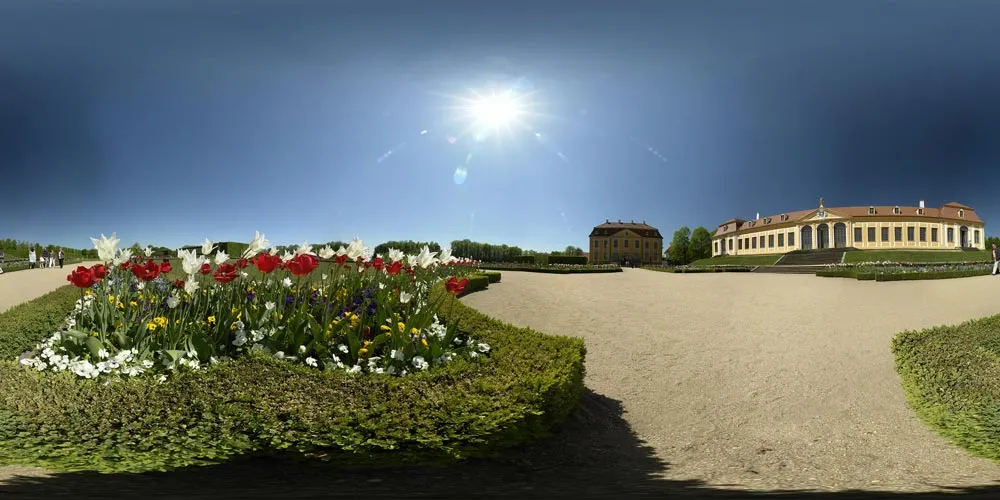 360° Panorama: Barockgarten Großsedlitz in Sachsen