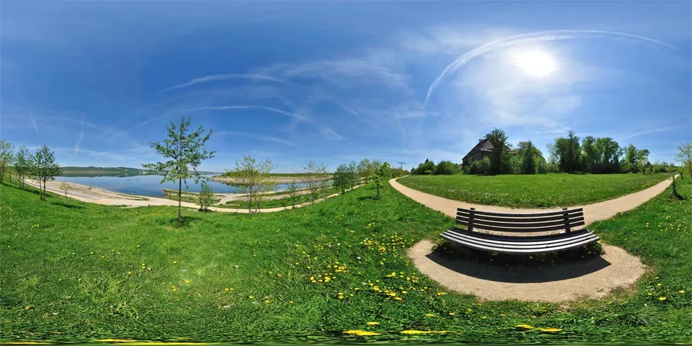 360° Panorama: Yachthafen Berzdorfer See in Oberlausitz