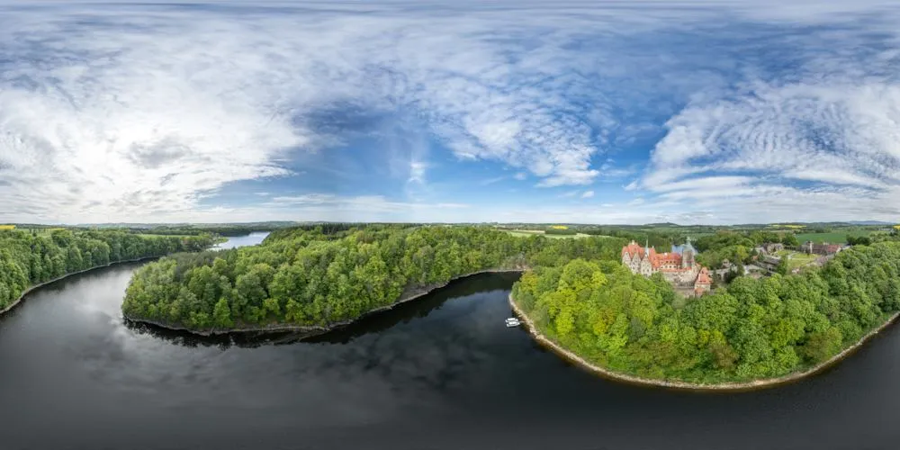 360° Panorama: Burg Tzschocha in Polen