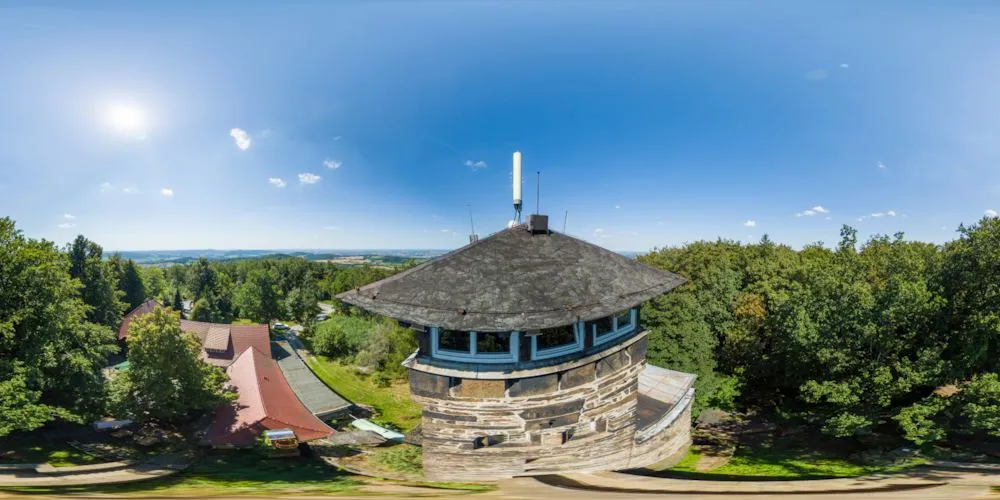 360° Panorama: Czorneboh - Turmbaude