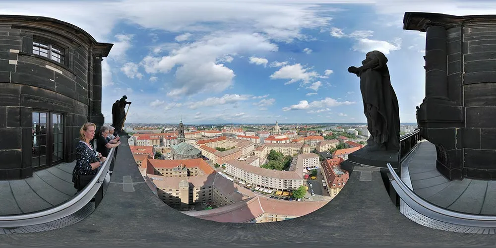 360° Panorama: Rathausturm in Sommer 2008