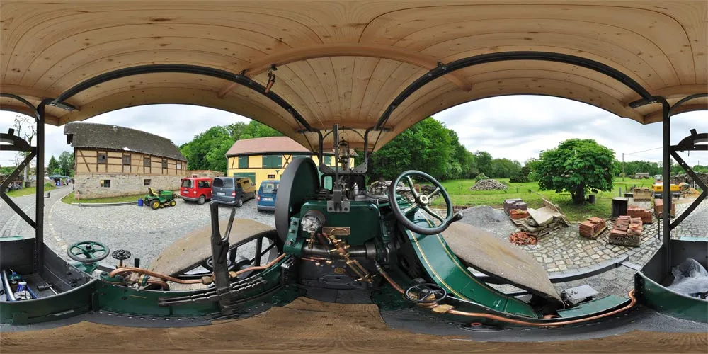 360° Panorama: Hentschel Dampfwalze 2 in Niedermühle