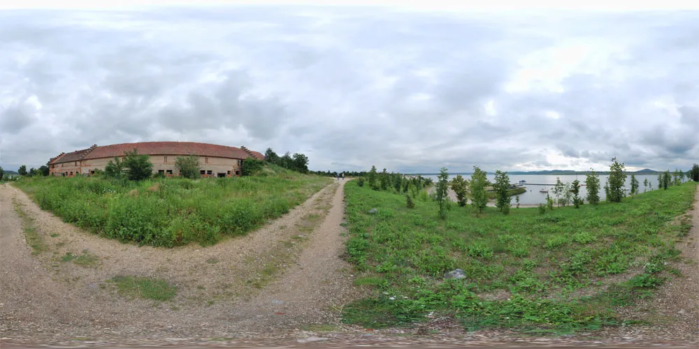 360° Panorama: Sportboothafen Berzdorfer See in Deutsch-Ossig