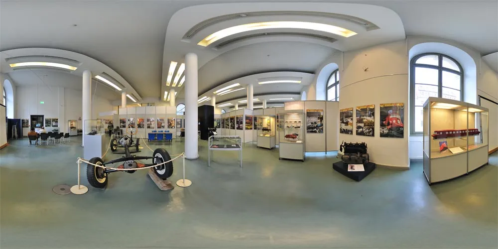 360° Panorama: Sonderausstellung Tatra in Verkehrsmuseum Dresden