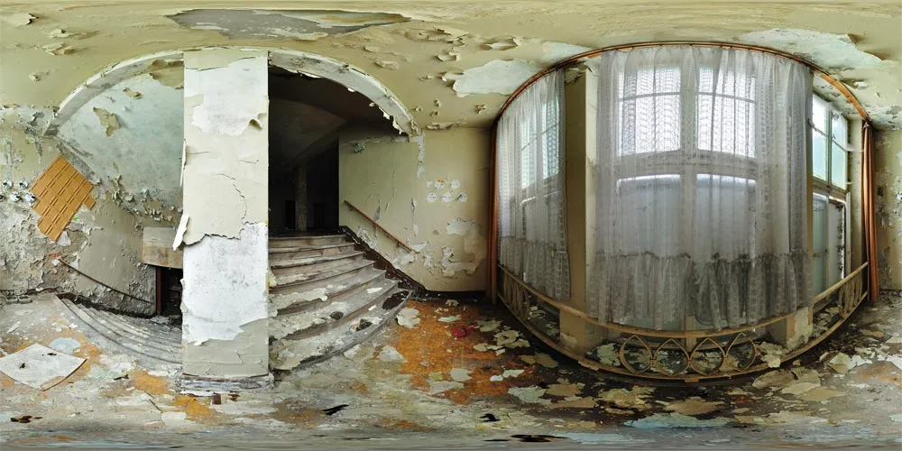 360° Panorama: Kretscham - Treppenhaus in Ebersbach