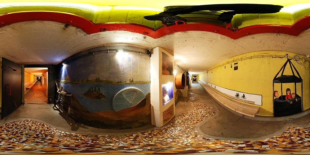 360° Panorama: Tiefbaustrecke in Energiefabrik Knappenrode