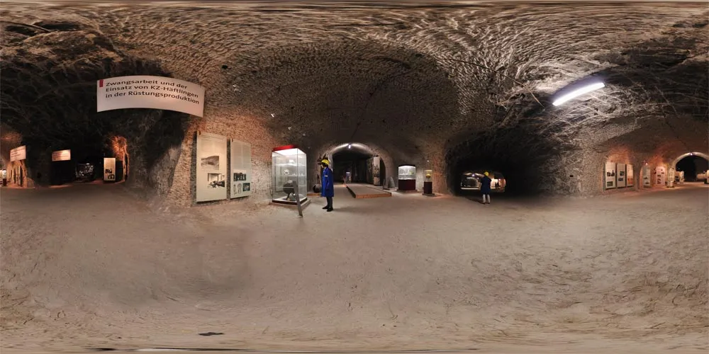 360° Panorama: Ausstellung Heeresmunitionsanstalten im Bergwerk in Erlebnisbergwerk Sondershausen