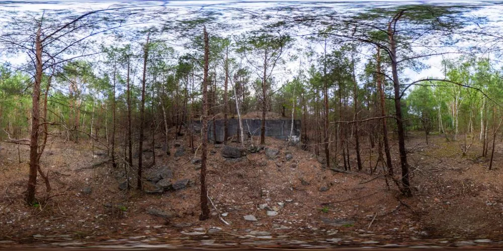 360° Panorama: Peenemünde - Fertigungshalle F1 in Insel Usedom