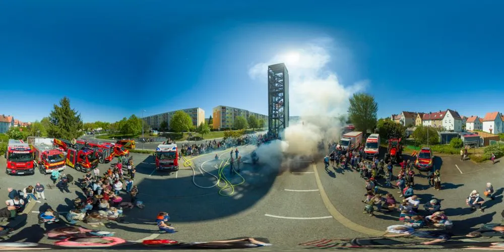 360° Panorama: Vorführung der Jugendfeuerwehr in Tag der offenen Tür Feuerwehr Bautzen 2026