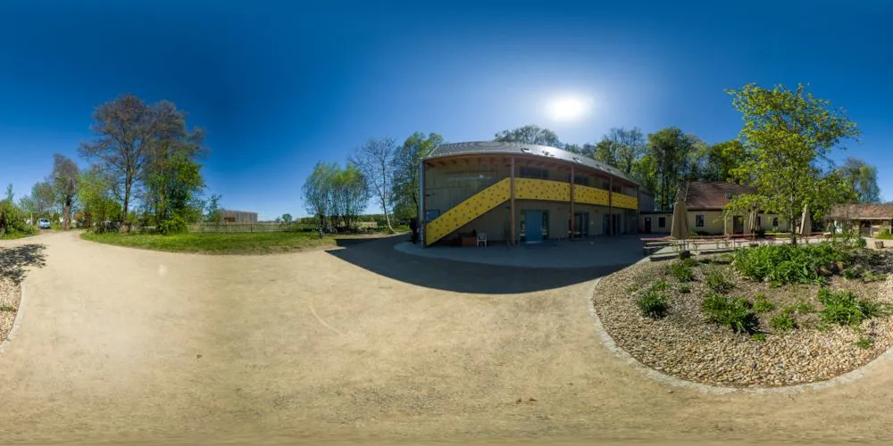 360° Panorama: Umweltbildungszentrum Fischereihof Kleinholscha - Hof in Oberlausitz