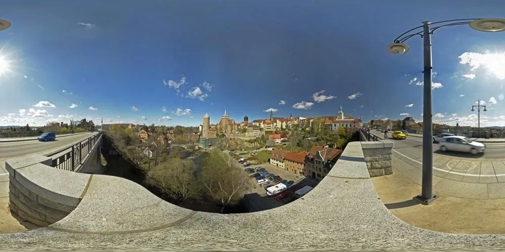 360° Panorama: Friedensbrücke in Frühling 07
