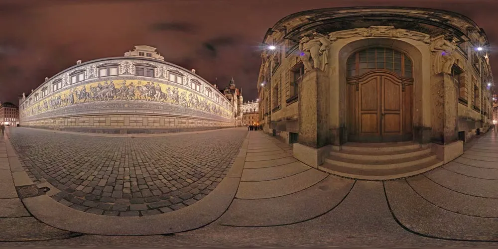 360° Panorama: Fuerstenzug in Winter 2007