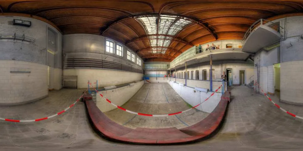 360° Panorama: Freisebad - großes Badebecken in Görlitz