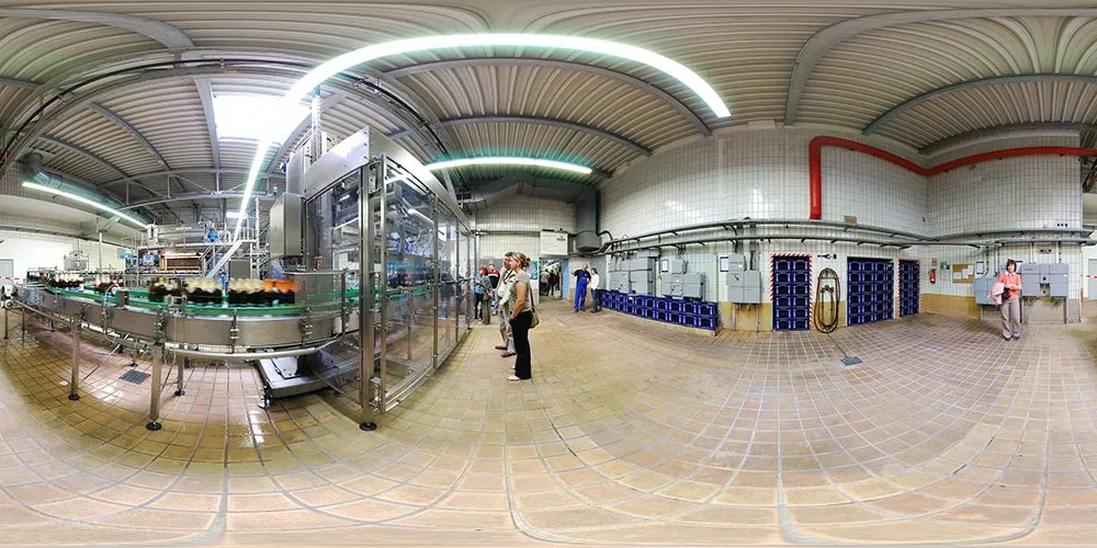 360° Panorama: Abfüllanlage in Landskronbrauerei