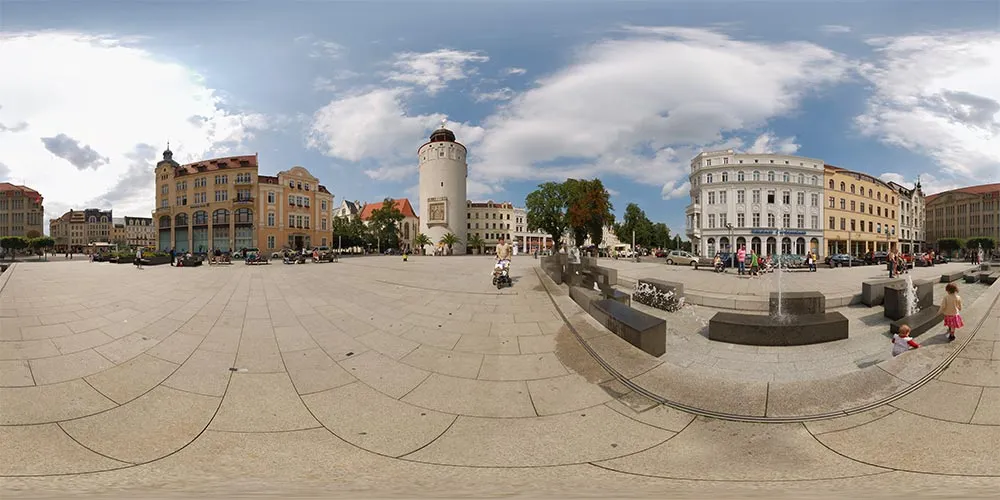 360° Panorama: Marienplatz in Görlitz