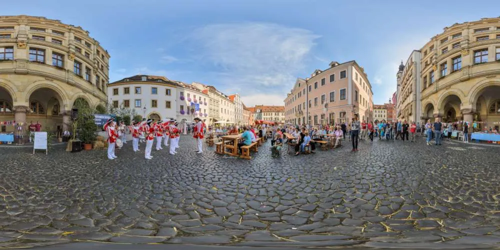 360° Panorama: Untermarkt - Tag des offenen Denkmals 2015 in Görlitz