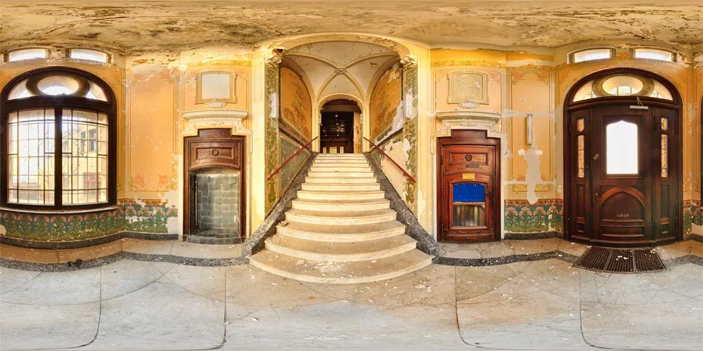 360° Panorama: Villa "Gstraße" - Eingang in Görlitz