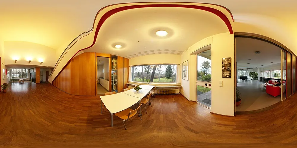 360° Panorama: Haus Schminke - Essbereich in Scharoun - Haus Schminke