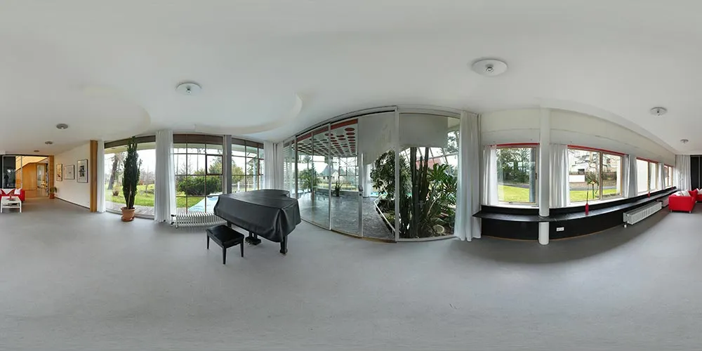 360° Panorama: Haus Schminke - Wohnzimmer in Scharoun - Haus Schminke