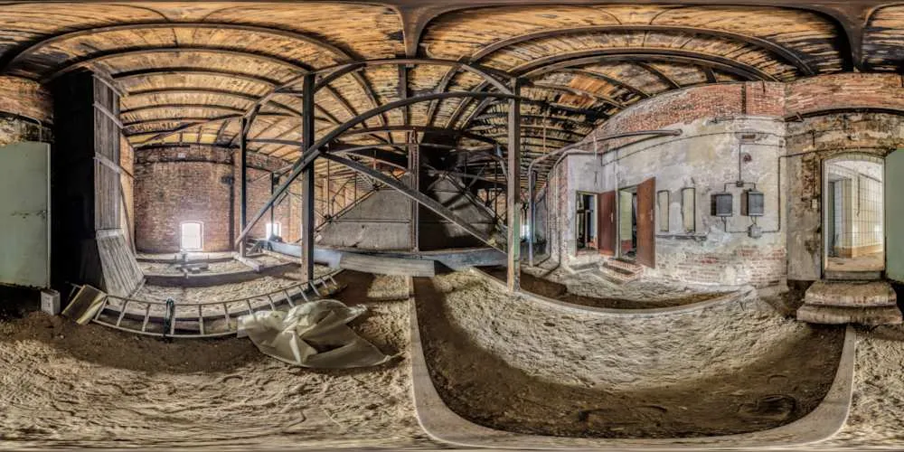 360° Panorama: VEB Bramsch Betriebsteil Backhefe - Kesselboden in Görlitz