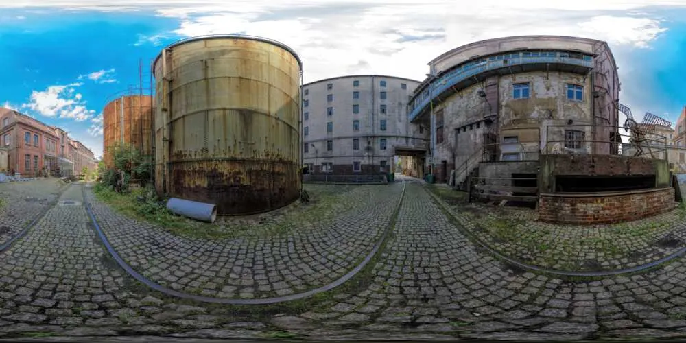 360° Panorama: VEB Bramsch Betriebsteil Backhefe - Hof in Görlitz