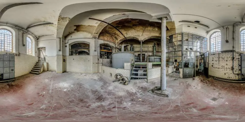 360° Panorama: VEB Bramsch Betriebsteil Backhefe - Kompressoren in Görlitz