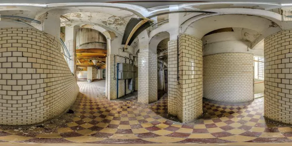 360° Panorama: VEB Bramsch Betriebsteil Backhefe - Treppenhaus 2 in Görlitz