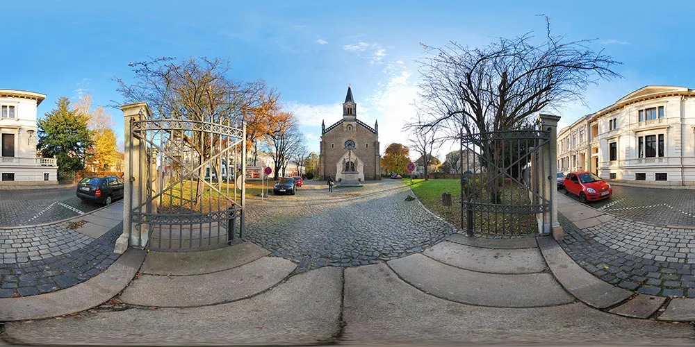 360° Panorama: Heilig-Kreuz-Kirche in Görlitz