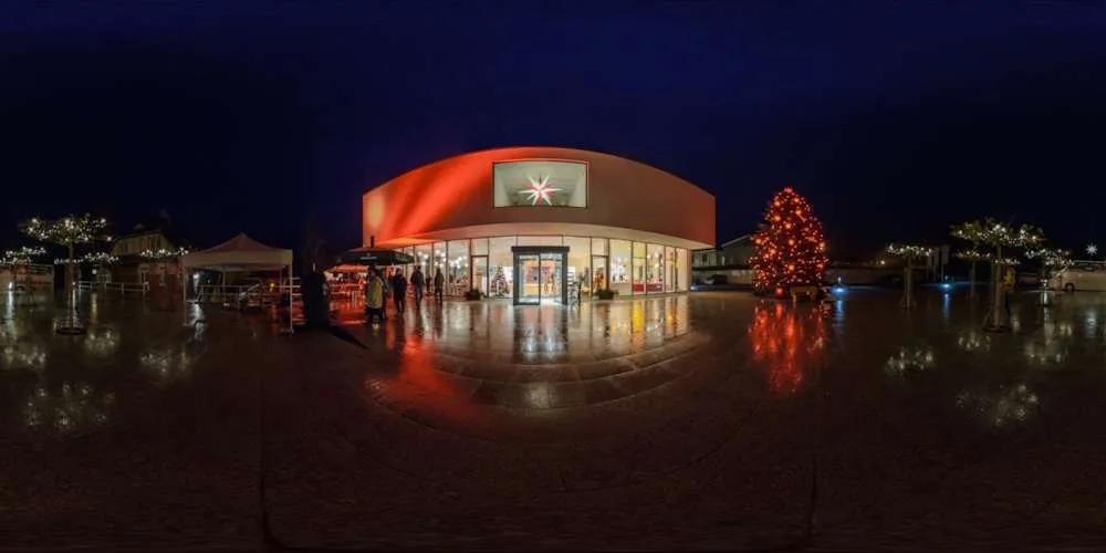 360° Panorama: Herrnhuter Sterne Manufaktor in Herrnhut
