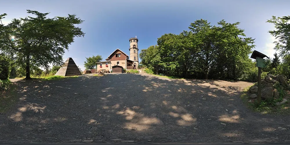 360° Panorama: Turmbaude in Berg Hochwald