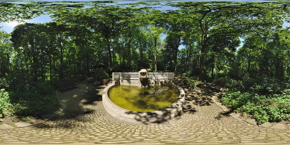 360° Panorama: Hutberg -Kravse Brunnen in Großschönau