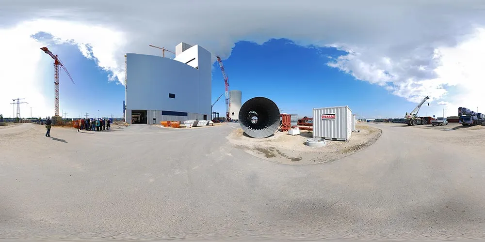 360° Panorama: Baustelle Block R in Kraftwerk Boxberg